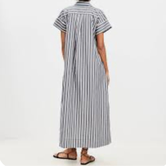 LOFT Striped Maxi Pocket Shirtdress - Picture 10 of 12